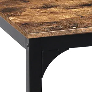 VEIKOUS 47'' High Bar Table Industrial Dining Table, Tall Counter Height Pub Table for Dining Room, Kitchen or Living Room
