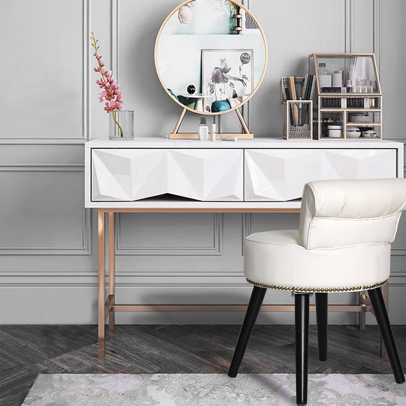 veikous VEIKOUS Vanity Stool Chair Makeup with Low Back -  veikous Vanity chairs 75.99