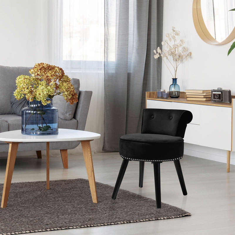 veikous VEIKOUS Vanity Stool Chair Makeup with Low Back -  veikous Vanity chairs 75.99