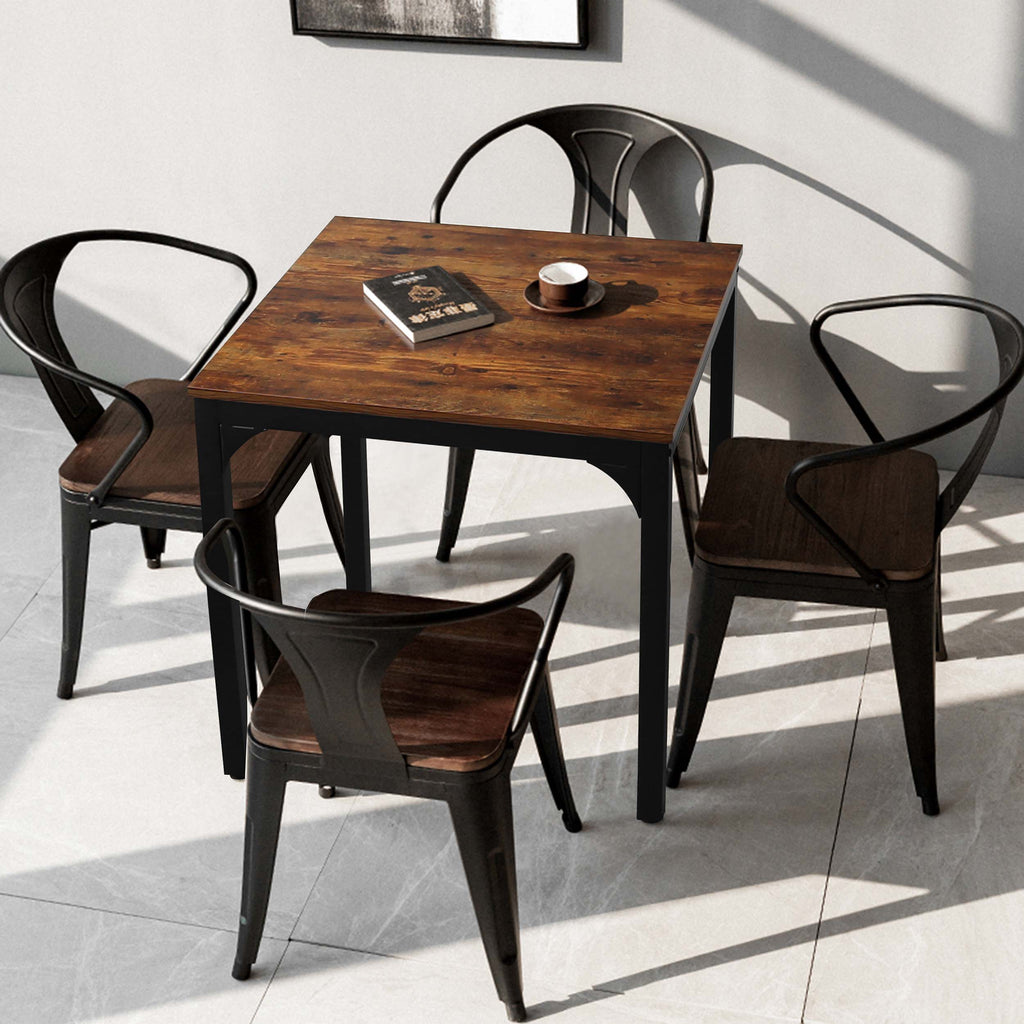  veikous 27.6" W Square Industrial Kitchen Dining Table for Small Spaces -  veikous Dining tables 119.99