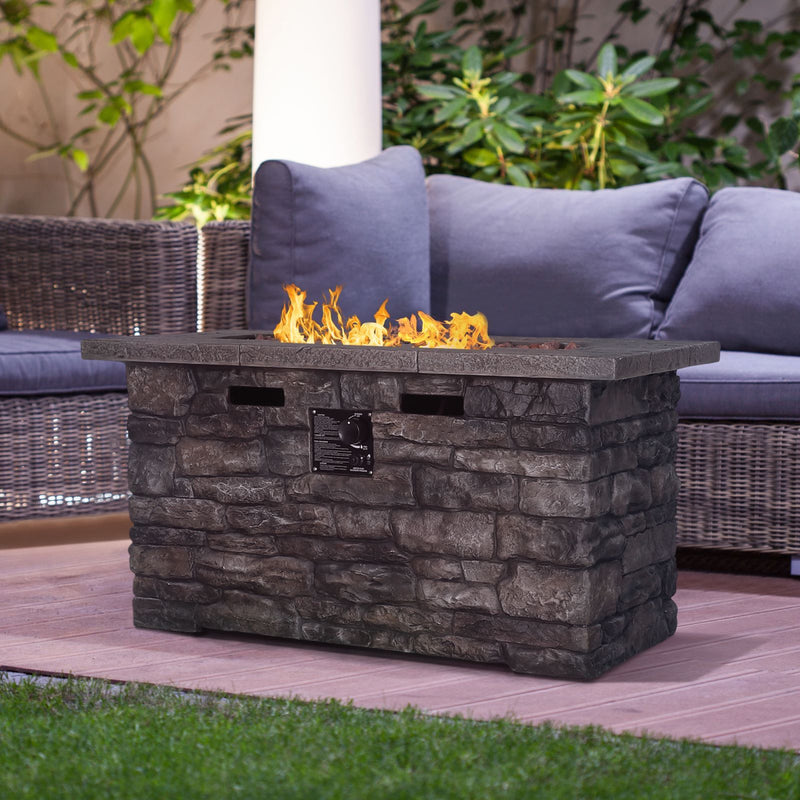 veikous VEIKOUS Outdoor Propane Gas Fire Pit Table for Outside Patio with Lid -  veikous Fire Tables 799.99
